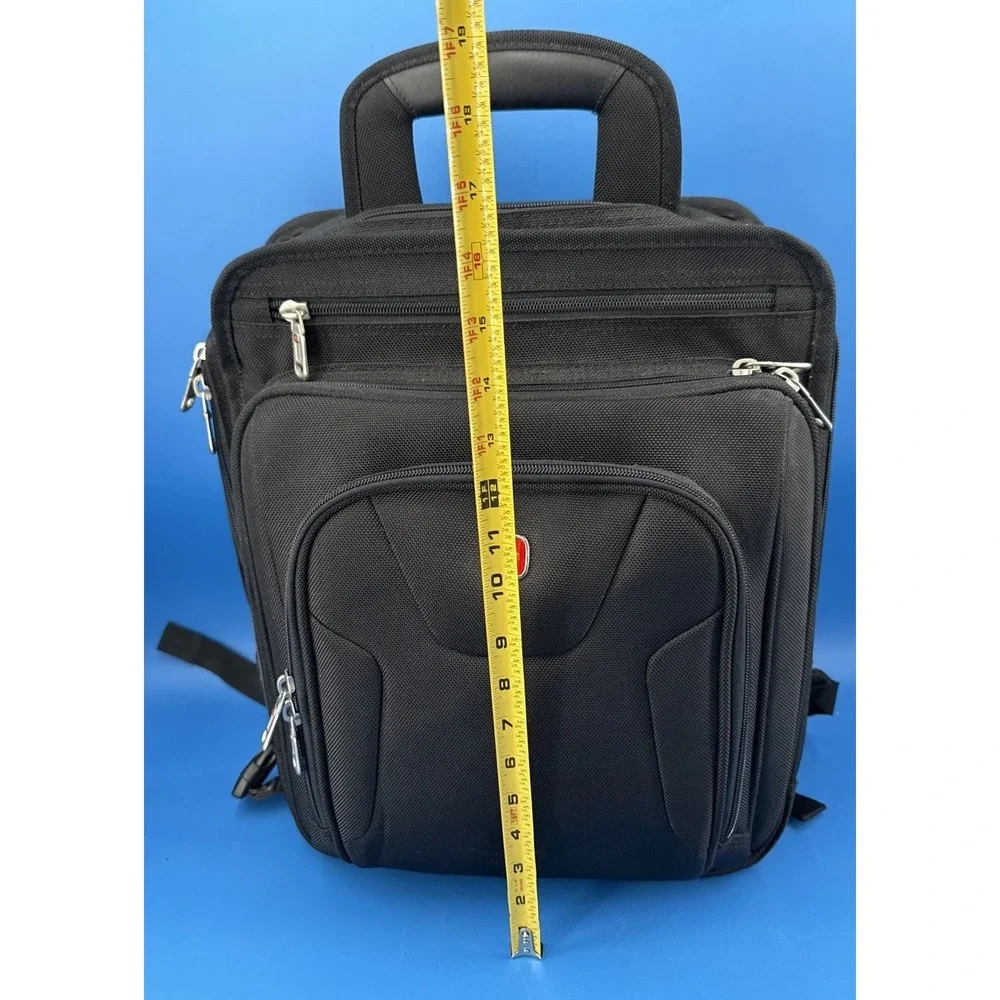 SwissGear Black Computer Backpack Padded Laptop Travel Work Bag
